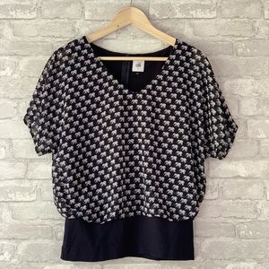 Cabi elephant print Parada blouse